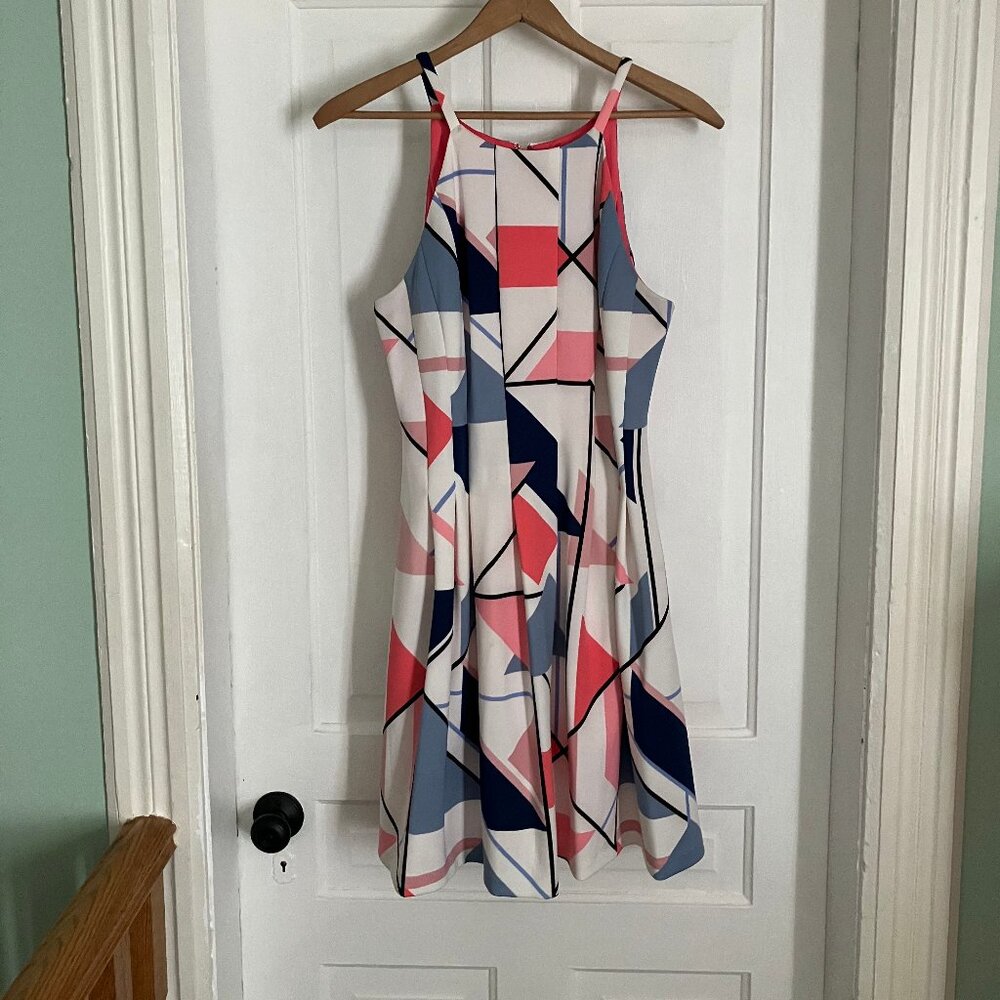 Gorgeous Vince Camuto Fit and Flare Halter Dress